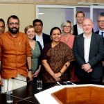 Meeting of UK Health Department representatives with Hon. Health Minister Smt. Veena George